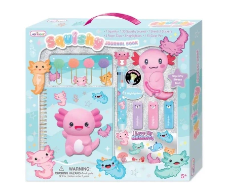 Pamiętnik B6 Hot Focus Aksolotl wielokolorowy