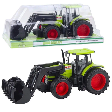 Traktor rolniczy z chwytakiem zielonym - Leantoys