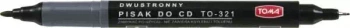 Marker CD dwustronny czarny 321 p20 TOMA, cena za 1szt.