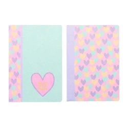 Zeszyt A4 48 kartek 90g w kratkę HEARTS - Ancor