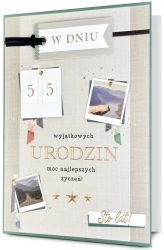 Karnet B6 Urodziny (wymienne cyfry) - Pan Dragon