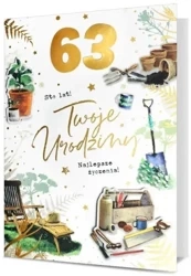 Karnet B6 Urodziny (wymienne cyfry) - Pan Dragon