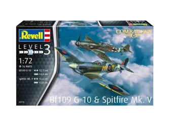 Samolot 1:72 Me BF-109G-10 & Spitfire Mk.V - Revell