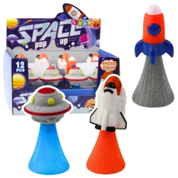 Skaczący statek kosmiczny 11cm MIX - Leantoys