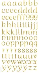 Naklejki brokatowe alfabet 90szt - Dalprint