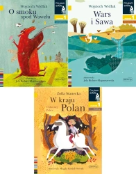 Czytam sobie O smoku spod Wawelu + Wars i Sawa + W kraju Polan Poziom 1 - Wojciech Widłak