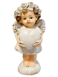 Figurka Aniołek z sercem 8cm - Art Sacrum