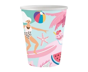 Kubeczki papierowe Summer - Let's Party 250ml 6szt - Godan