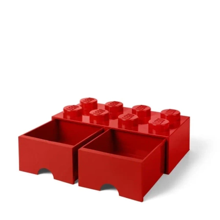 LEGO(R) pojemnik klocek z dwoma szufladami ósemka - NHG