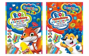 Blok rysunkowy kolor A4/16K Plus (10szt) BAMBINO - ST-MAJEWSKI