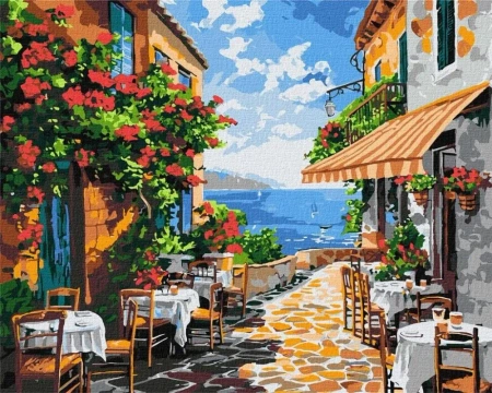 Malowanie po numerach - Cichy zakątek 40x50cm - Ideyka