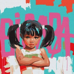 Malowania po numerach - Bimba 50x50cm - Ideyka