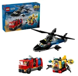 LEGO(R) CITY 60462 (3szt) Zestaw z helikopterem, woz
