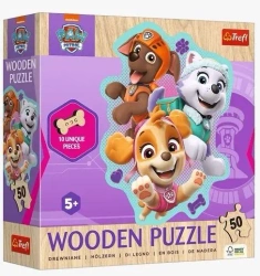 Puzzle 50 konturowe Wesoła gromadka piesków TREFL - Fabryka Kart Trefl Kraków