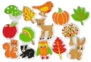 Naklejki piankowe Zwierzęta 19szt - Fandy