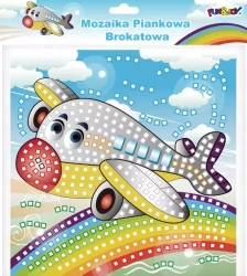 Mozaika wyklejanka piankowa samolot