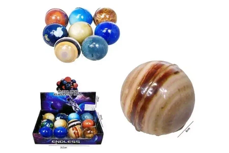 Piłka superodbijająca Planety6cm 12/op HPC05 50479