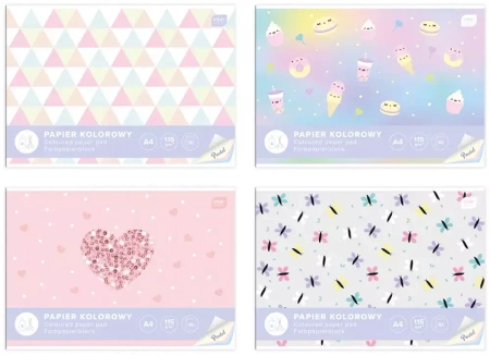 Papier kolorowy A4 115g 10 Pastel, Interdruk