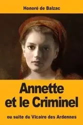 Annette et le Criminel - de Balzac Honoré - 2019 - miękka oprawa
