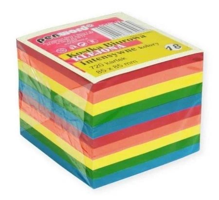 Kostka biurowa mix 85x85x70mm 720K - Penword