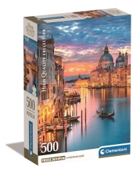 Puzzle 500 Compact Lighting Venice - Clementoni