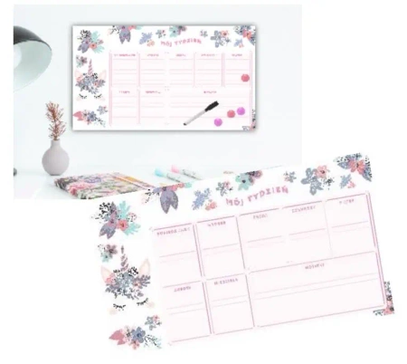 Planer magnetyczny jednorożec + marker + magnesy - MCD