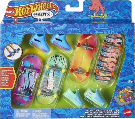 Hot Wheels Skate Deska + buty 4-pak - Mattel