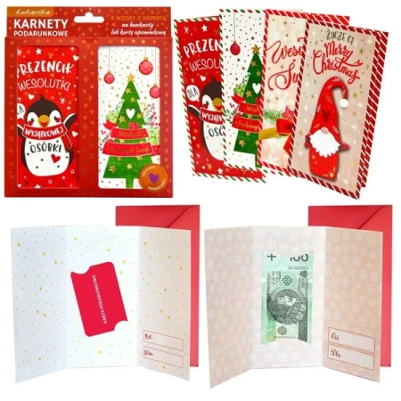 Zestaw karnetów podarunkowych ZKP-001 BN - Kukartka