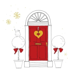 Karnet Swarovski kwadrat CL3204 Święta Drzwi - Clear Creations