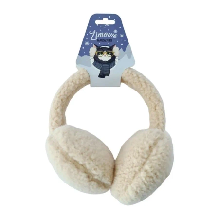 Nauszniki pluszowe beżowe - MCD