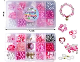 Koraliki w odcieniach różu - Merkpol