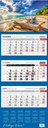 Kalendarz 2026 trójdzielny premium plaża - Pan Kalendarzyk