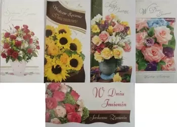 Karnet imieniny DL + koperta - Panorama