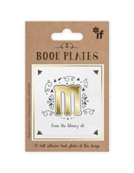 Ekslibris - zestaw naklejek - litera M - IF