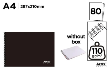 Blok rysunkowy A4/80K 110g - Artix