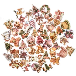 Naklejki winylowe Boże Narodzenie 4-6cm 50szt - Dalprint dpCraft