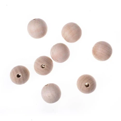 Koraliki drewniane kulki 30mm 8szt - Dalprint dpCraft