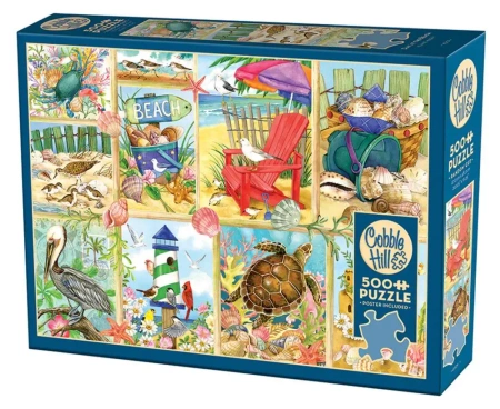 Puzzle 500 Dzień na plaży 113557 - Cobble Hill