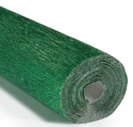 Krepina 50x250cm 180g metalizowana zielona - Alfa Pastello