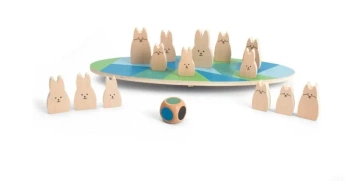 Drewniane Balansujące króliczki - BS Toys