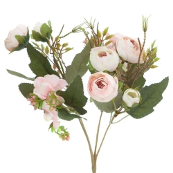 Bukiet kamelii pudrowy róż 29cm - Dalprint dpCraft