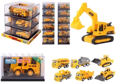 Autko w klocku 1:64 budowlane MIX - Pro Kids