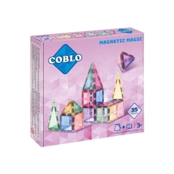 Magnetyczne klocki konstrukcyjne Pastel 35 el. - Coblo