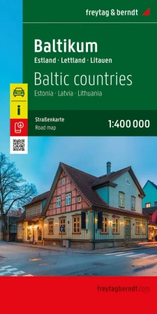 Mapa Kraje Bałtyckie 1:400 000 - Opracowanie zbiorowe