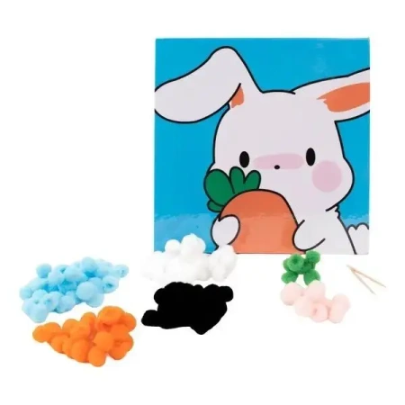 Mozaika pomponowa Królik - Fandy