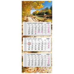 Kalendarz 2026 trójdzielny główka płaska Krajobraz - EV-Corp