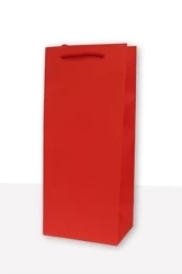 Torebki prezentowe jednobarwna koniak czerwona 10 sztuk - MER PLUS