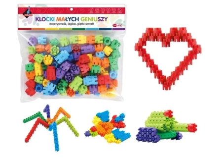 Klocki małych geniuszy - Śrubki 100 elementów - Askato