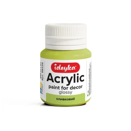 Farba akrylowa oliwkowa 20ml - Ideyka