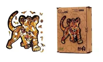 Puzzle drewniane eko 78 Simba A4 - PuzzleOK